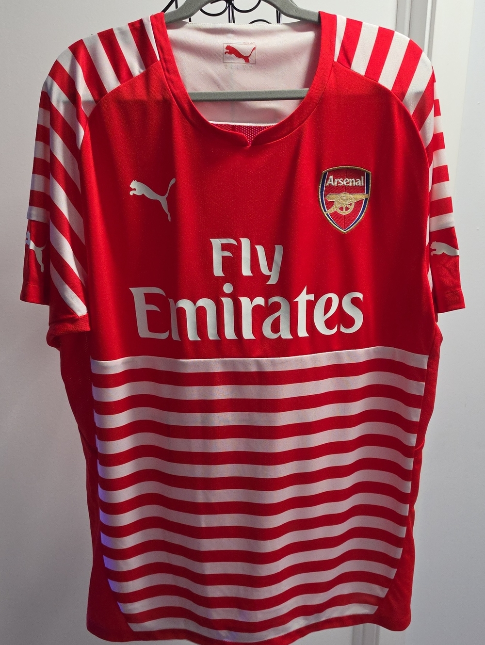 Puma Red and White Arsenal Football Jersey